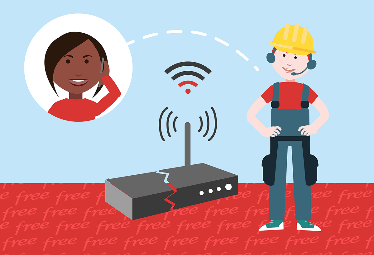 free service client gratuit